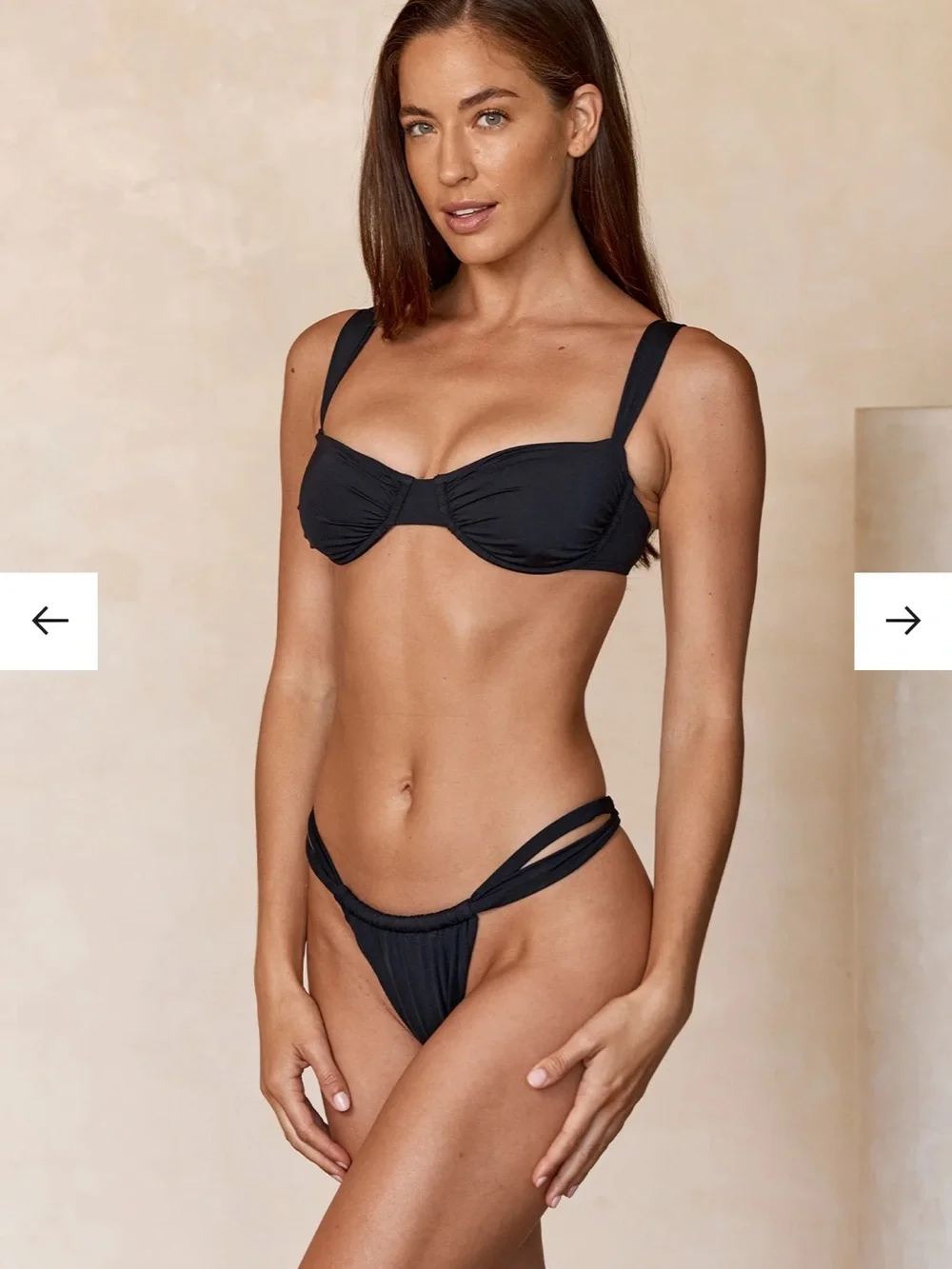 Monday Swimwear Malta Bikini Bottom in “Capri Wave” Small